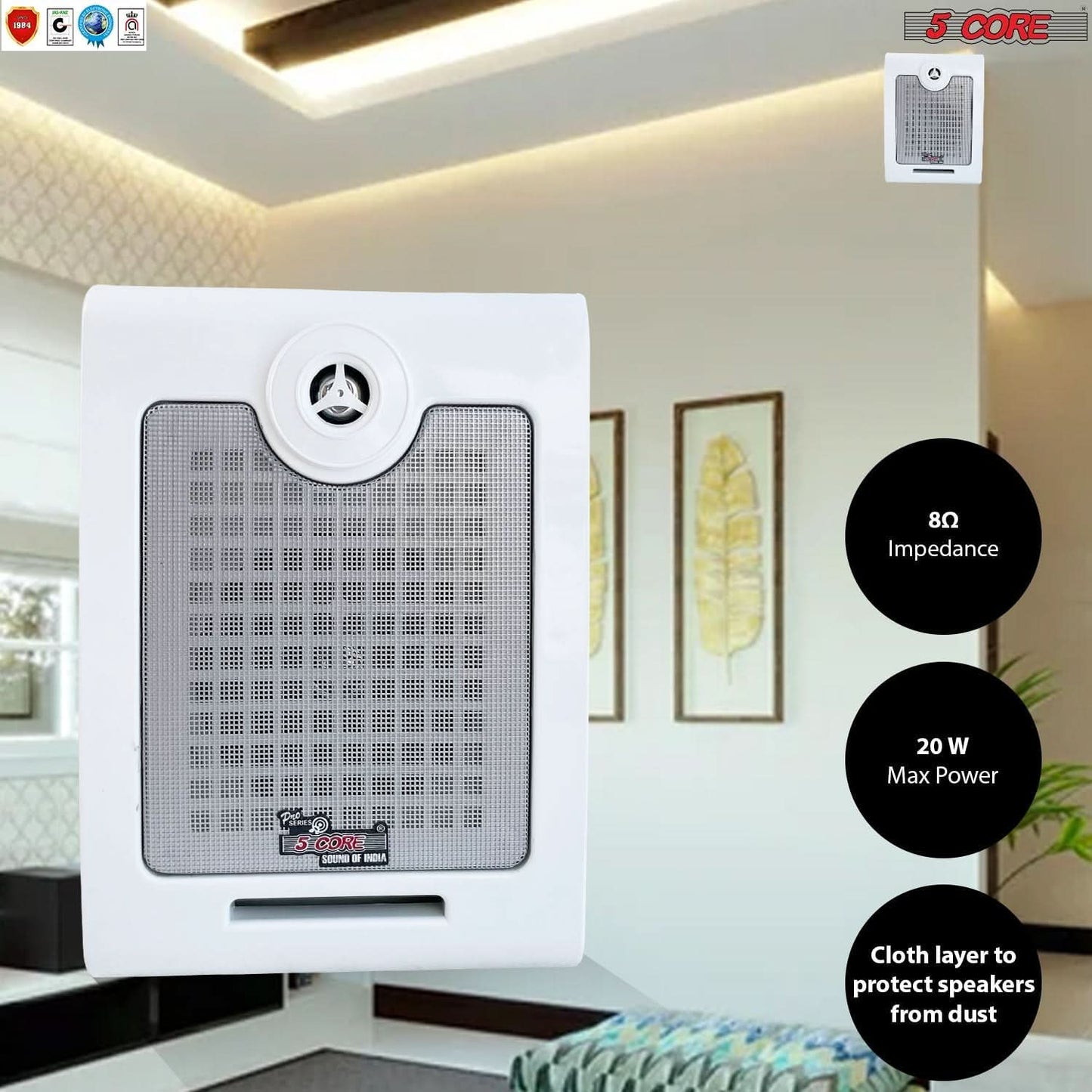 5Core Outdoor Wall Speakers High Performance Ceiling Mount Speaker 50W RMS, 4Ohms-2